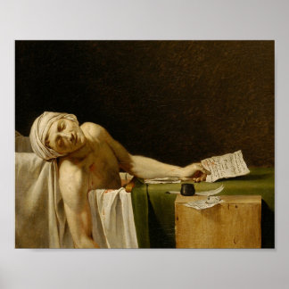 Tod des Marats von Jacques-Louis David Poster
