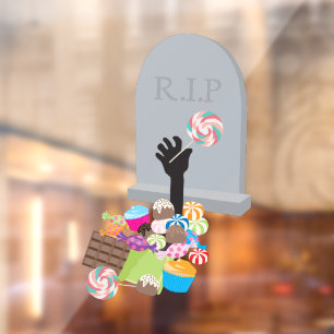 Tod durch Candy Halloween Design Fensteraufkleber