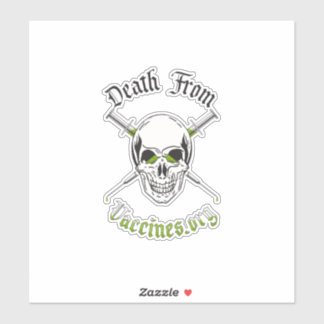 Tod durch Impfstoffe mit individueller SchneidViny Aufkleber