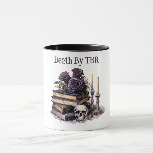 Tod durch TBR, Buch Lover Tasse (Zentrum)