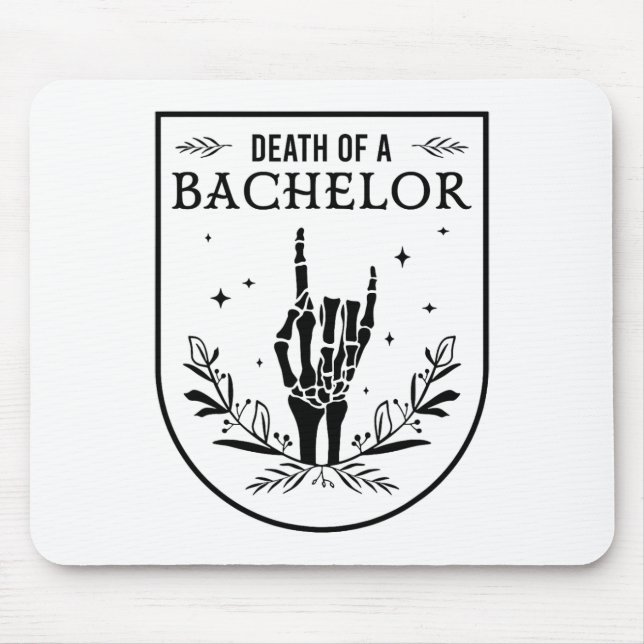 Tod eines Bachelor Groom Crew Gothic Bachelor Par Mousepad (Vorne)
