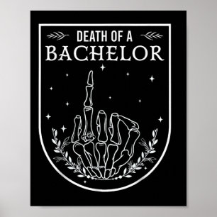 Tod eines Bachelor Spooky Jahreszeit Hochzeit Brid Poster