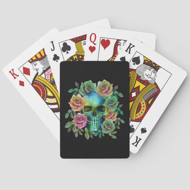 TOD GRÜNE FÄHIGKEIT MIT BLUME SPIELKARTEN (Rückseite)