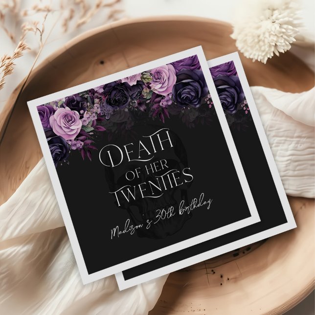 Tod ihres zwanzigsten 30. Party Serviette (Von Creator hochgeladen)