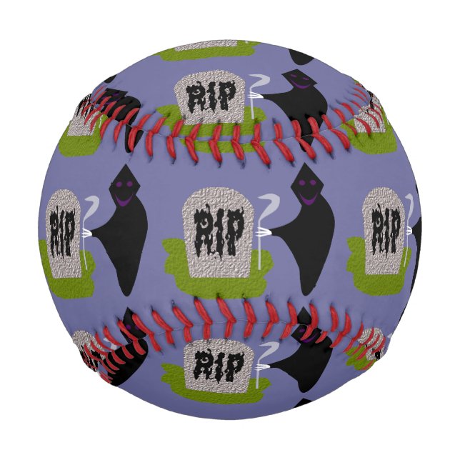 Tod im Friedhof Halloween Baseball (Vorderseite)