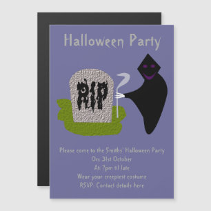 Tod im Friedhof Halloween-Party lädt ein Magneteinladung