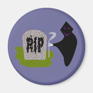 Tod im Halloween-Magnet des Friedhofs Magnet