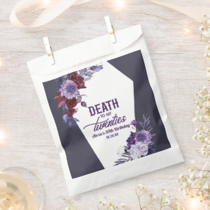 Tod in meinen zwanziger Jahren, florales 30. Gebur Geschenktütchen