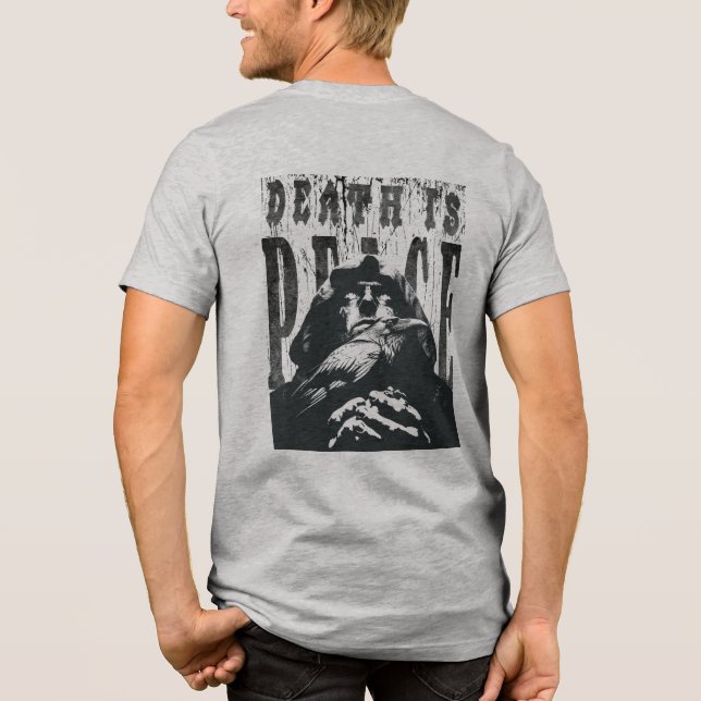 Tod ist Frieden Tri-Blend Shirt (Rückseite)