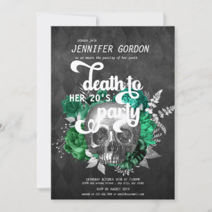 Tod meiner Geburtstagspartei   Goth Party Invi Einladung