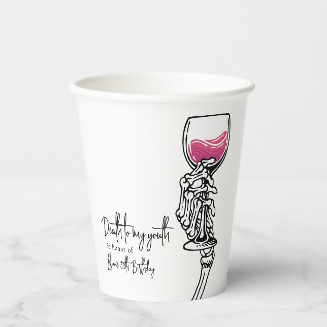 Tod meiner Jugend Pappbecher (Vorderseite)