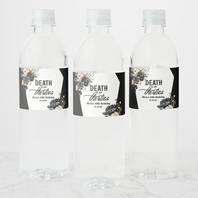 Tod meines dreißigjährigen Blumenhandels 40. Gebur (Flaschen)