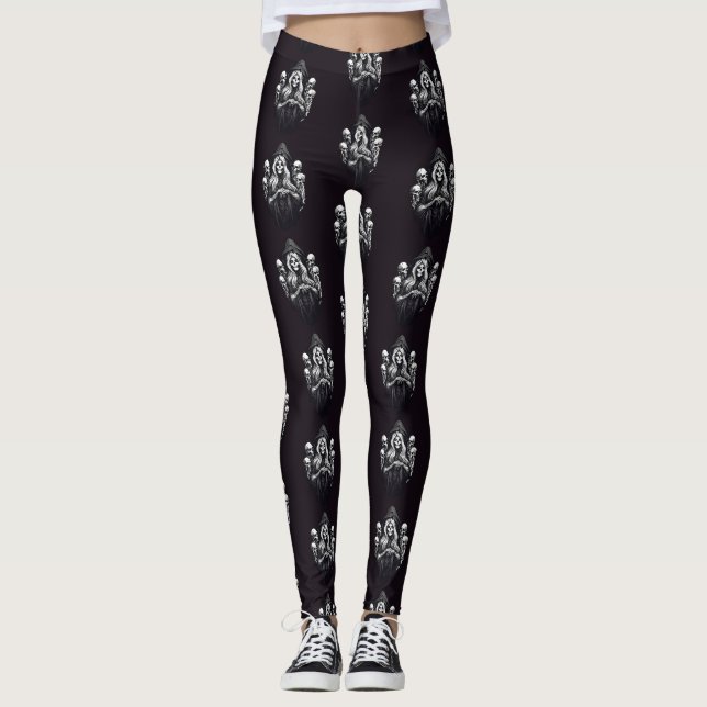Tod mit Schädeln Leggings (Vorderseite)