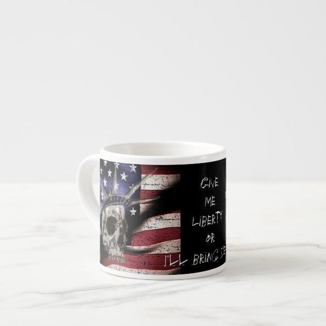 Tod oder Freiheit Espressotasse (Vorderseite Links)