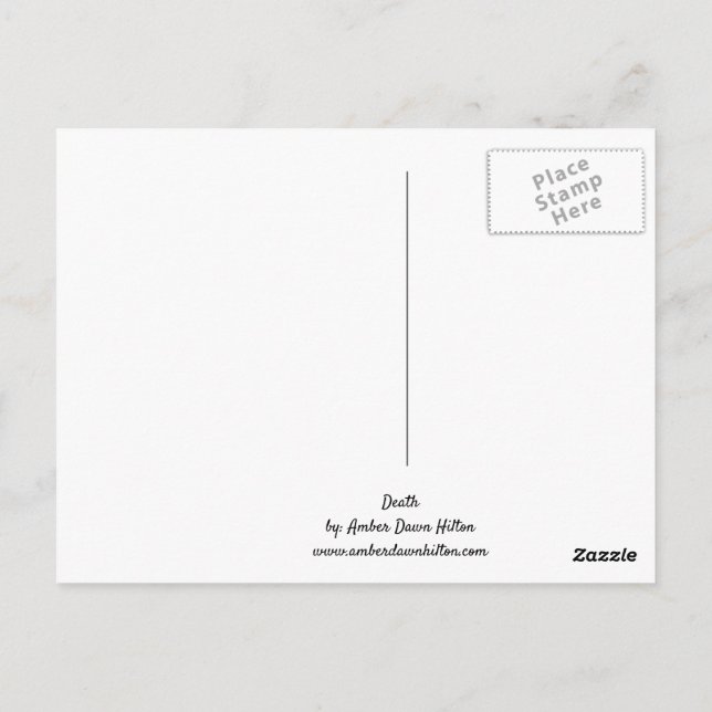 Tod Postkarte (Rückseite)