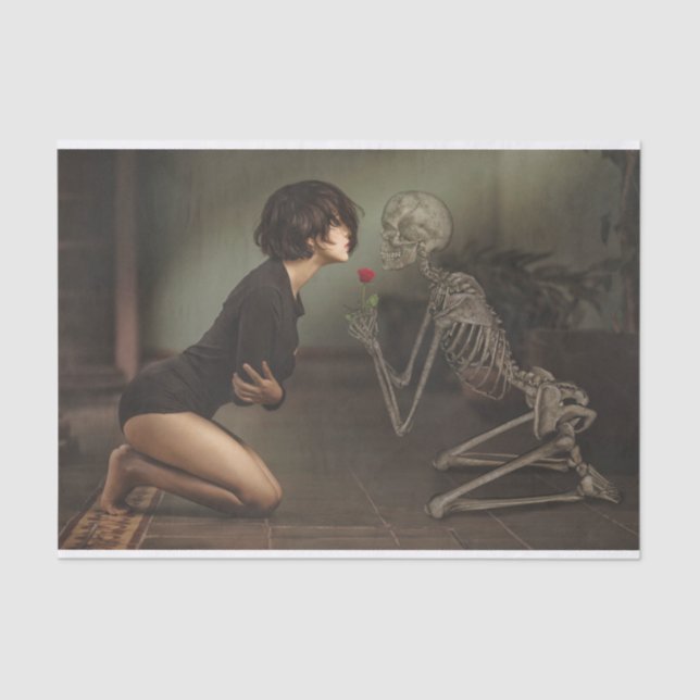 Tod und junge Frau Seidenpapier (Vorderseite)