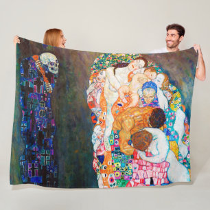 Tod und Leben, Gustav Klimt Fleecedecke