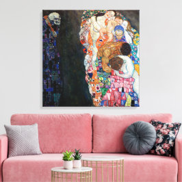 Tod und Leben | Gustav Klimt | Leinwanddruck