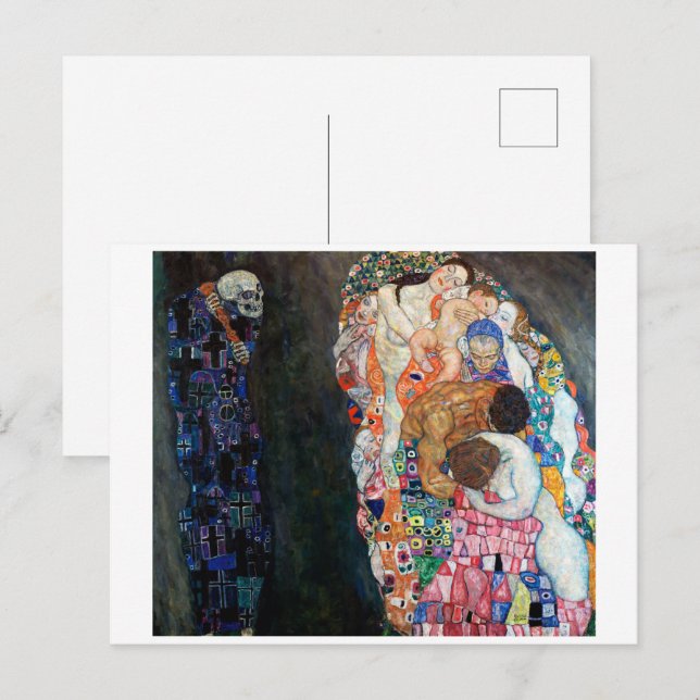 Tod und Leben | Gustav Klimt | Postkarte (Vorne/Hinten)