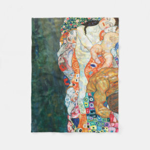 Tod und Lebensgefährte Klimt Fleecedecke