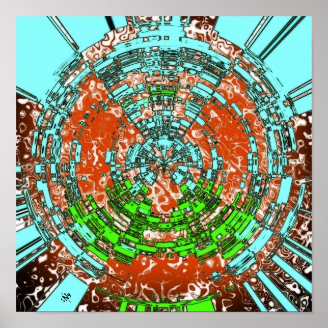 Tod von Atlantis - Muster pareidolia Poster (Vorne)