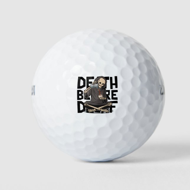 Tod vor Decaf Golfball (Vorderseite)