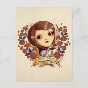 Tod vor Decaf Postkarte