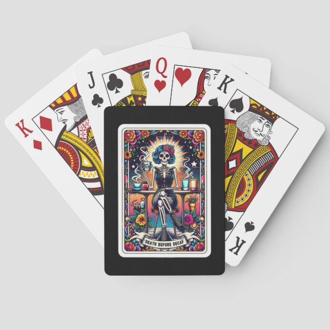 Tod vor Decaf Tarot Poker Cards Spielkarten (Rückseite)