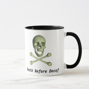 Tod vor Decaf Tasse