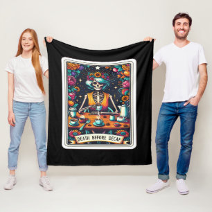 Tod vor der Entf-Tarot-Kartensammlung Fleecedecke