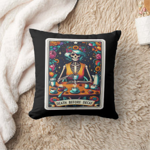 Tod vor der Entf-Tarot-Kartensammlung Kissen