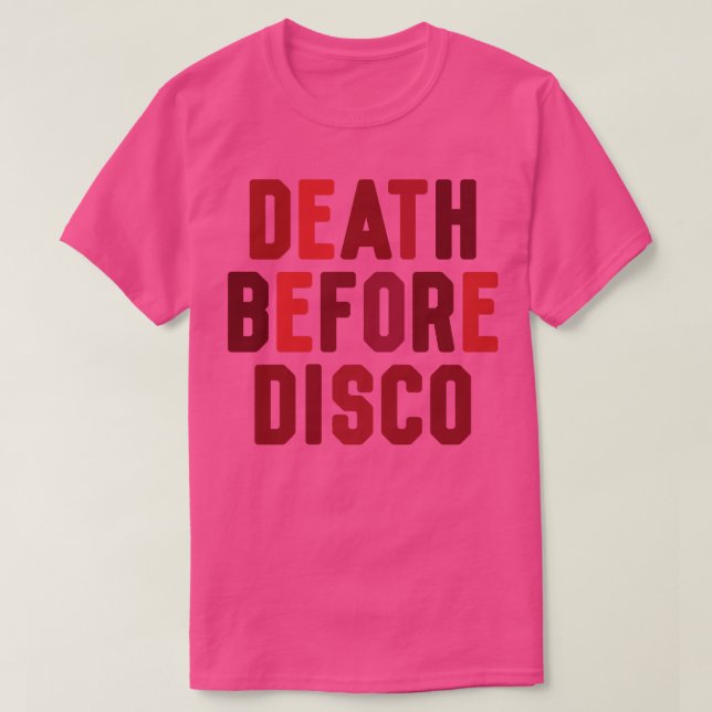 Tod vor Disco T-Shirt (Design vorne)