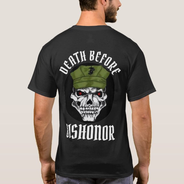 TOD VOR DISHONOR T-Shirt (Rückseite)