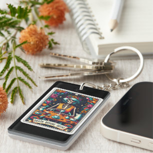 Tod vor Entcoffeiniertem Tarotkarten-Sammlung Schlüsselanhänger
