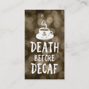Tod vor Jahrzehnt Kaffee Treuekarte