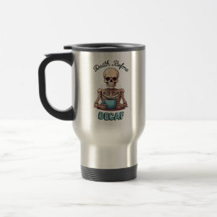 Tod vor Zehntel; Kaffeesüchtige Reisebecher