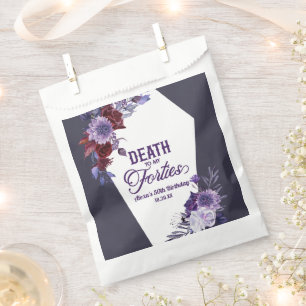 Tod zu meinen Vierzigern Blumenkohl 50. Geburtstag Geschenktütchen