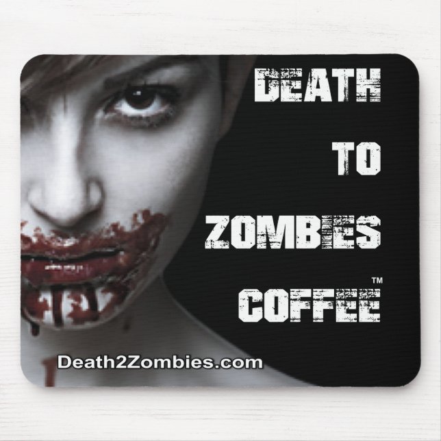 Tod zum Zombie-Kaffee Mousepad (Vorne)