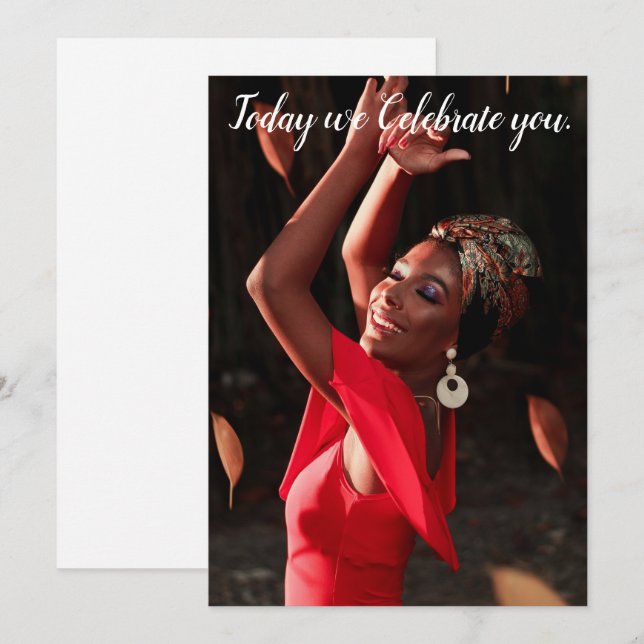 Today we Celebrate You! Greeting Card Karte (Vorne/Hinten)