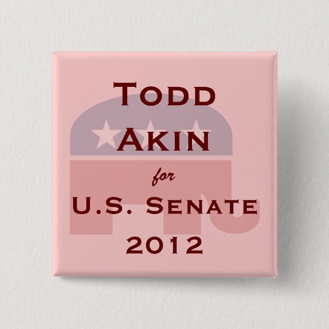 Todd entsprechend für US-Senatsknopf Button (Vorderseite)