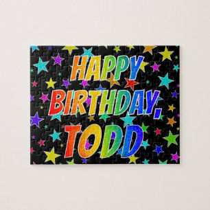 "TODD" First Name, Fun "HAPPY BIRTHDAY"