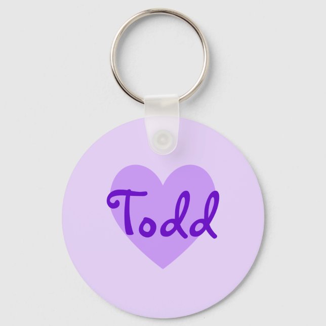 Todd in Lila Schlüsselanhänger (Vorderseite)
