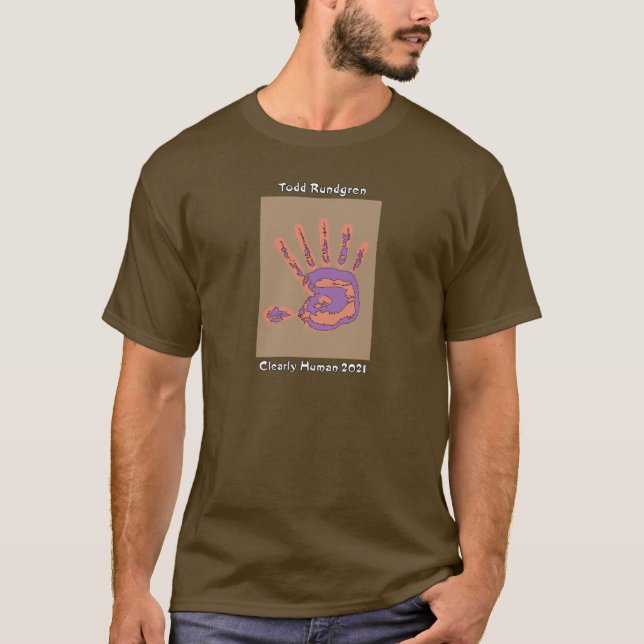Todd Rundgren eindeutig menschliches Handbraun T-Shirt (Vorderseite)