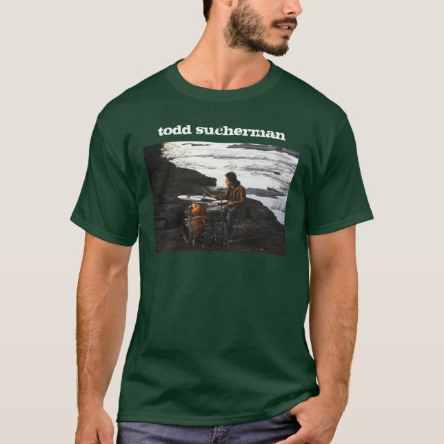 Todd Sucherman trommelt Flussufer-T - Shirt (Vorderseite)
