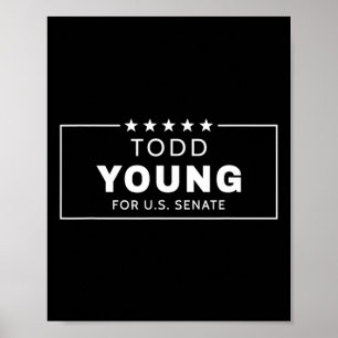 Todd Young 2022 Senatswahl Indiana Republikaner Poster