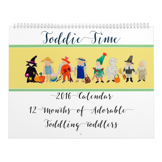 Toddie Zeit-Kleinkind-Wasser-Farbiger Kalender (Titelbild)