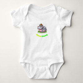 Toddle Bodysuit mit Moo Deng Baby Strampler