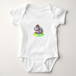 Toddle Bodysuit mit Moo Deng Baby Strampler