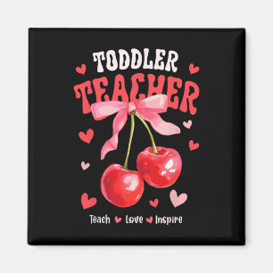 Toddle Lehrer Lehren Liebe Inspirieren Kirsche Kok Magnet