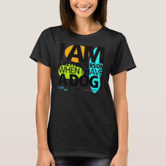 Toddler Quand J'Ai Un Chien B&W-3/4 T-Shirt